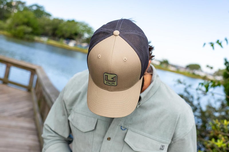 HUK Store Mens Trucker Hat, Anti-Glare Snapback Fishing Hat for Men - Image 4